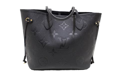 louis vuitton neverfull black empreinte|Louis Vuitton Neverfull tote bag.